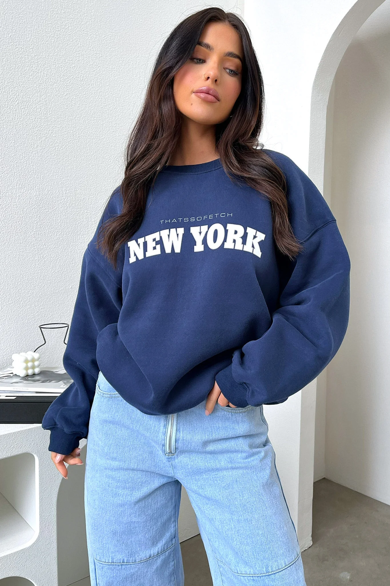 New York Crewneck - Navy