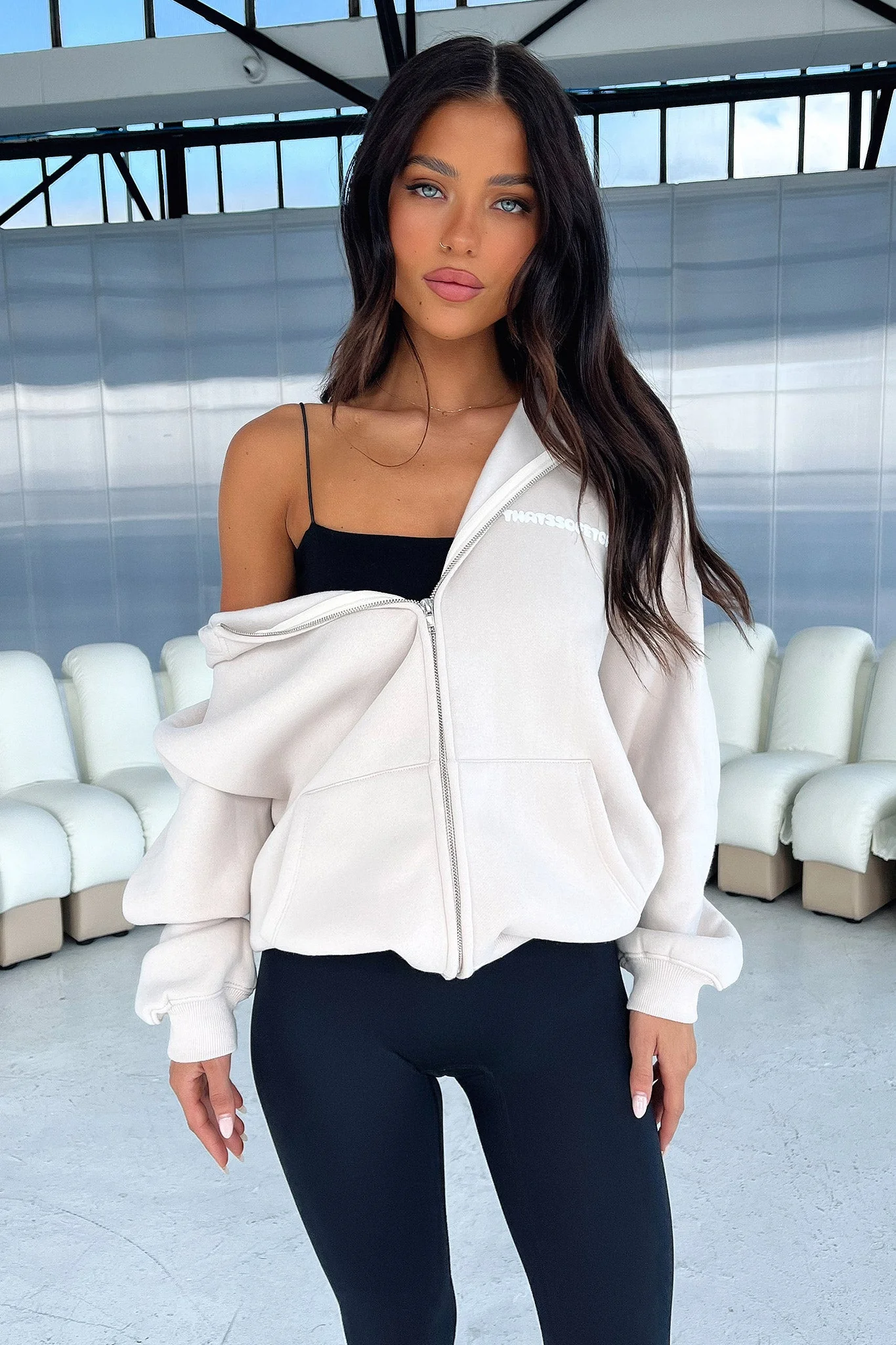 Series 3 Zip Up Hoodie - Beige