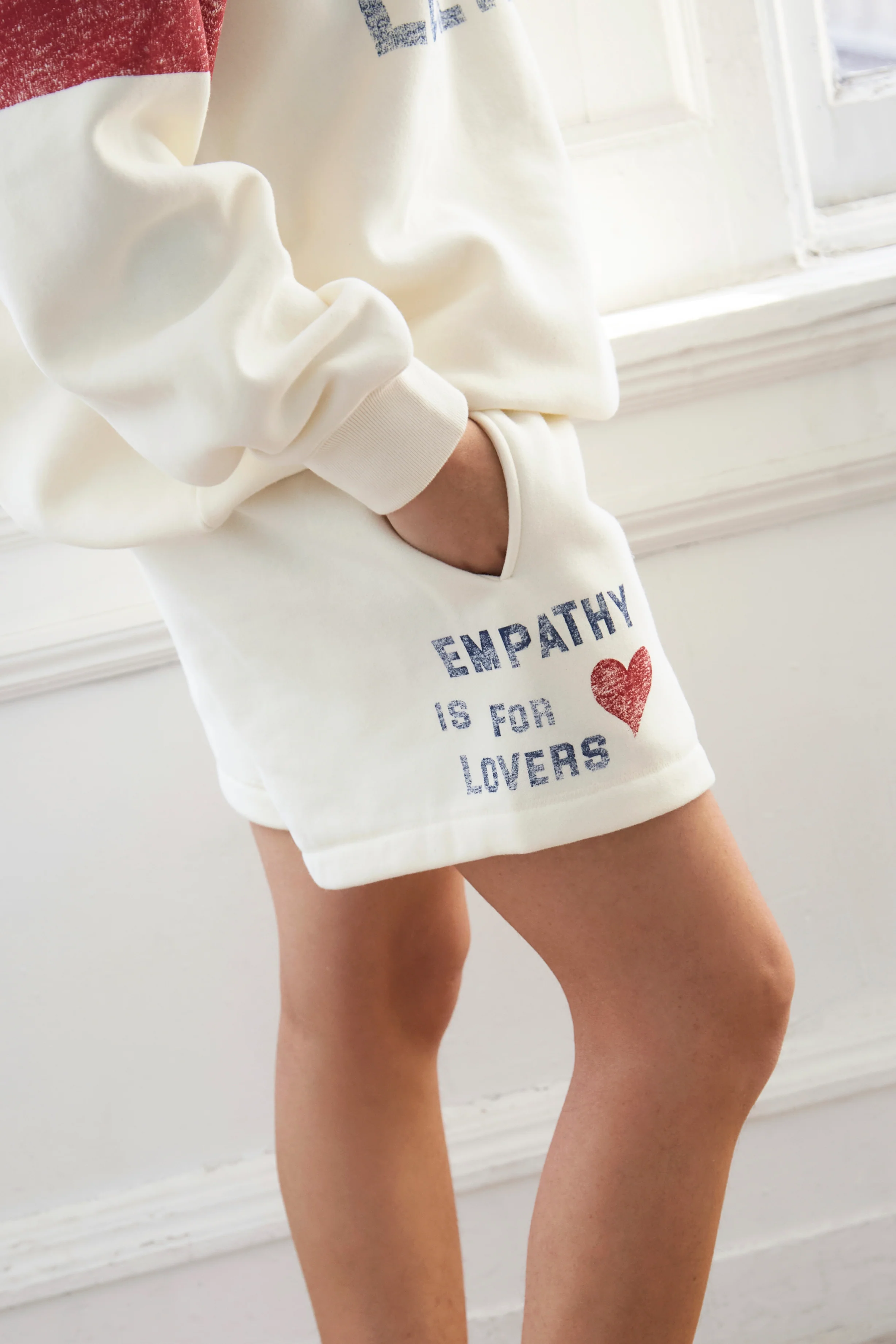 Empathy Is For Lovers Pearl Sweatshorts