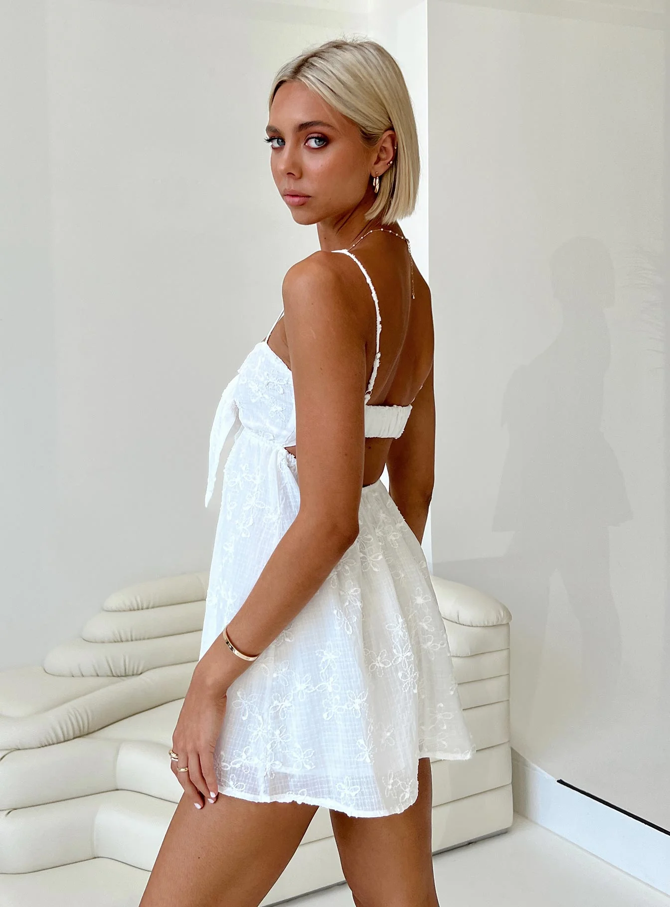 Granno Mini Dress White Petite