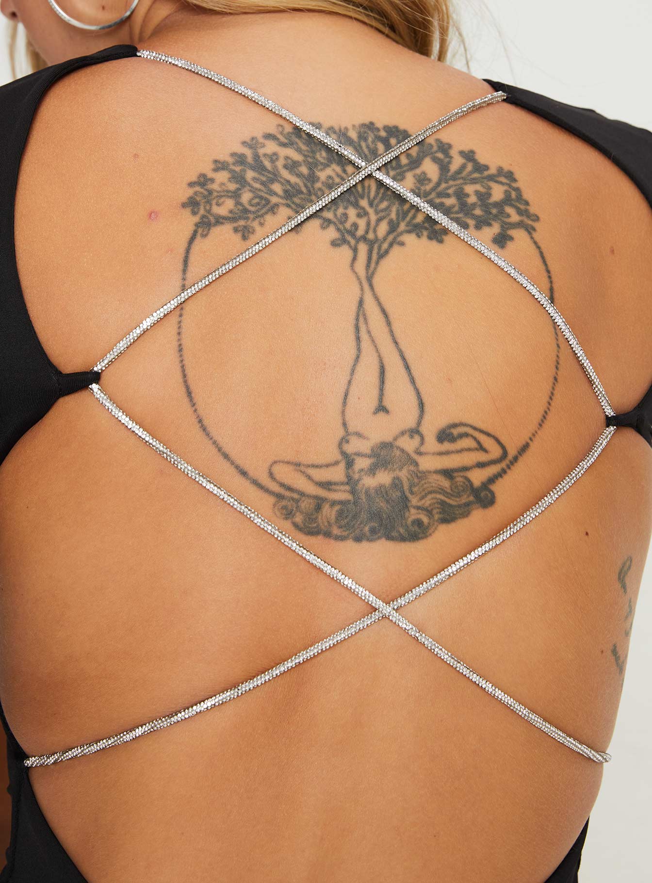 Verisha Long Sleeve Mini Dress Black