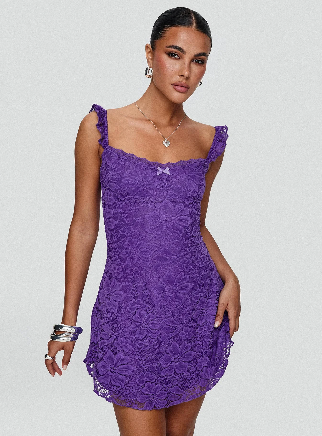 Beacall Mini Dress Purple