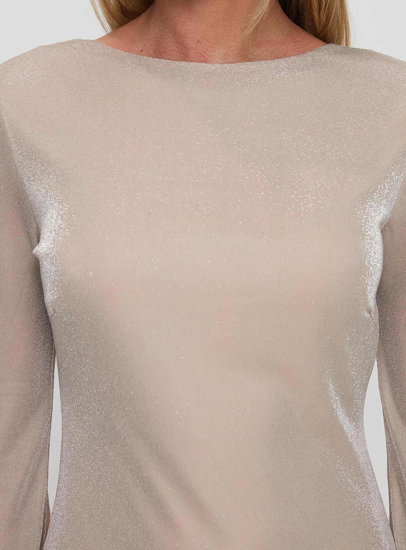 Supanova Open Back Mini Dress Champagne