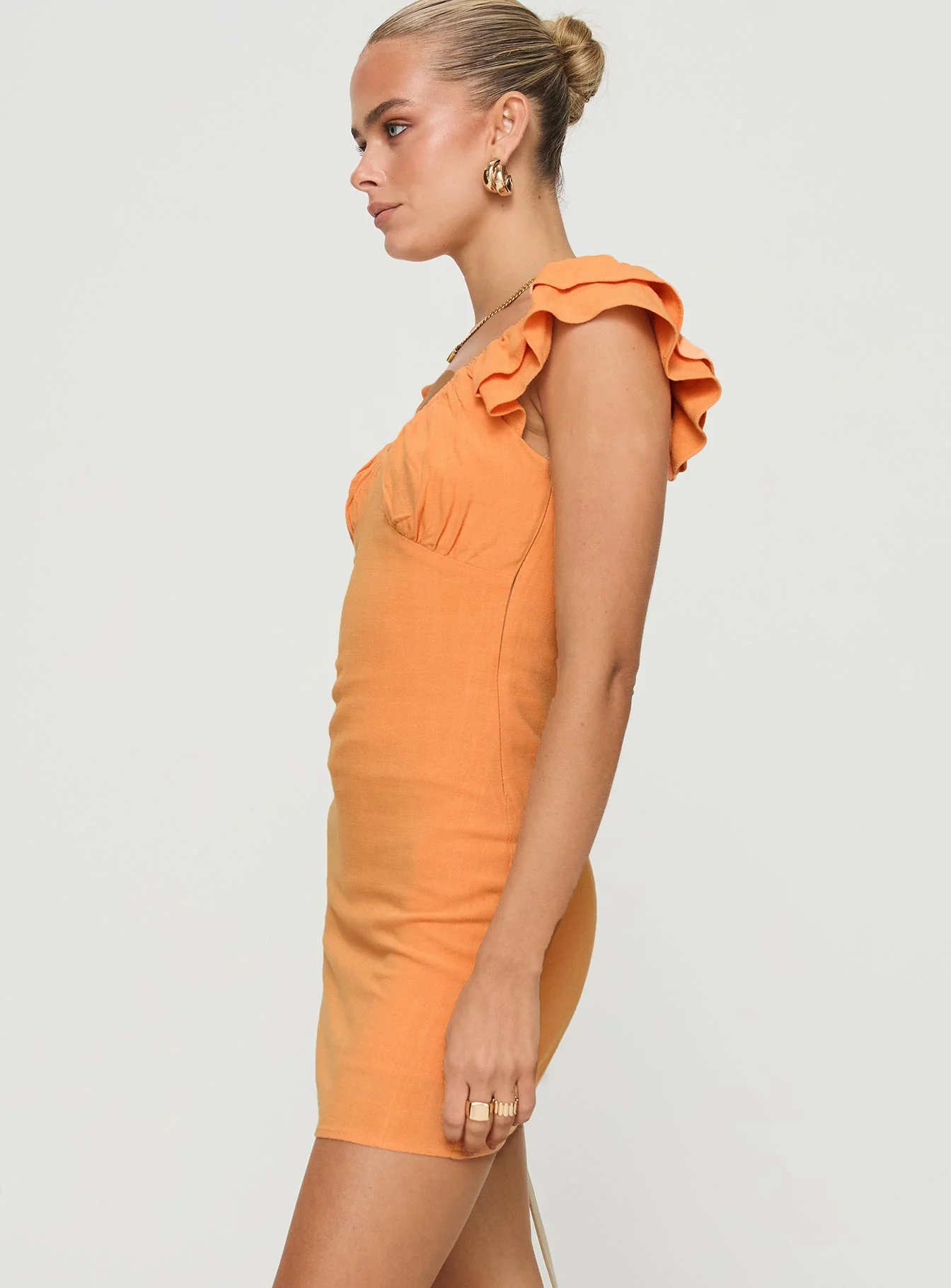 Leto Mini Dress Orange
