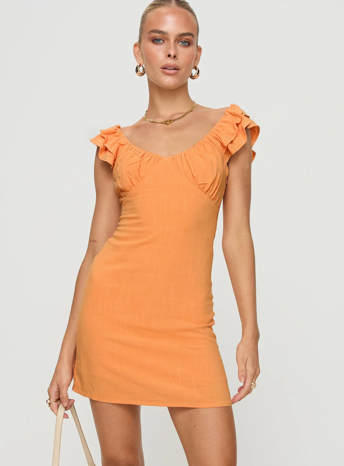 Leto Mini Dress Orange