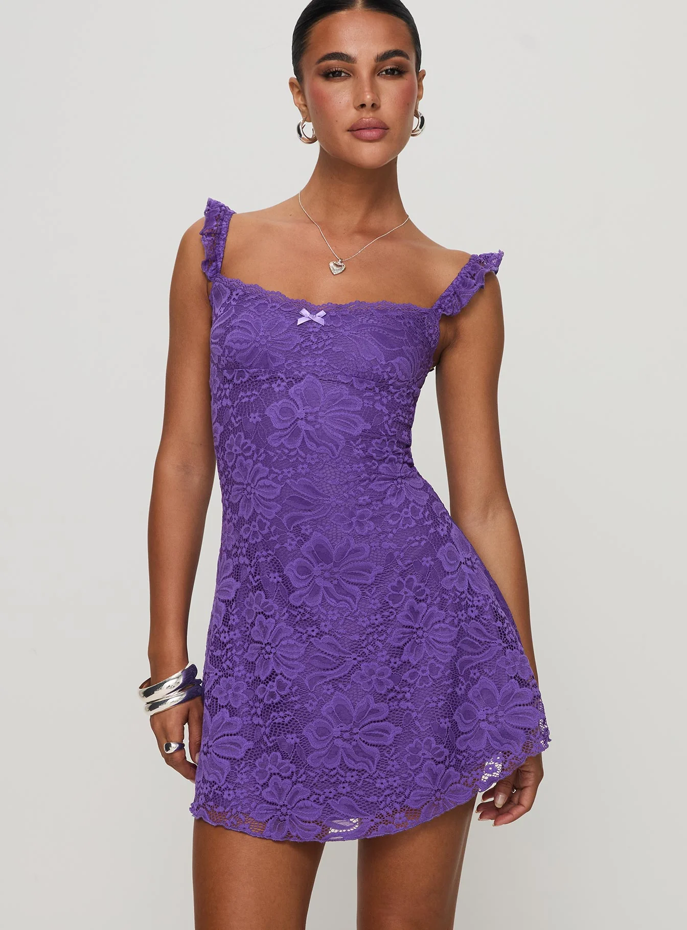 Beacall Mini Dress Purple