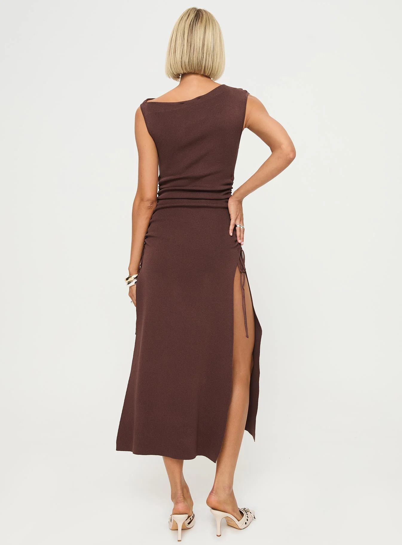 Original Sin Dress Midi Dress Chocolate