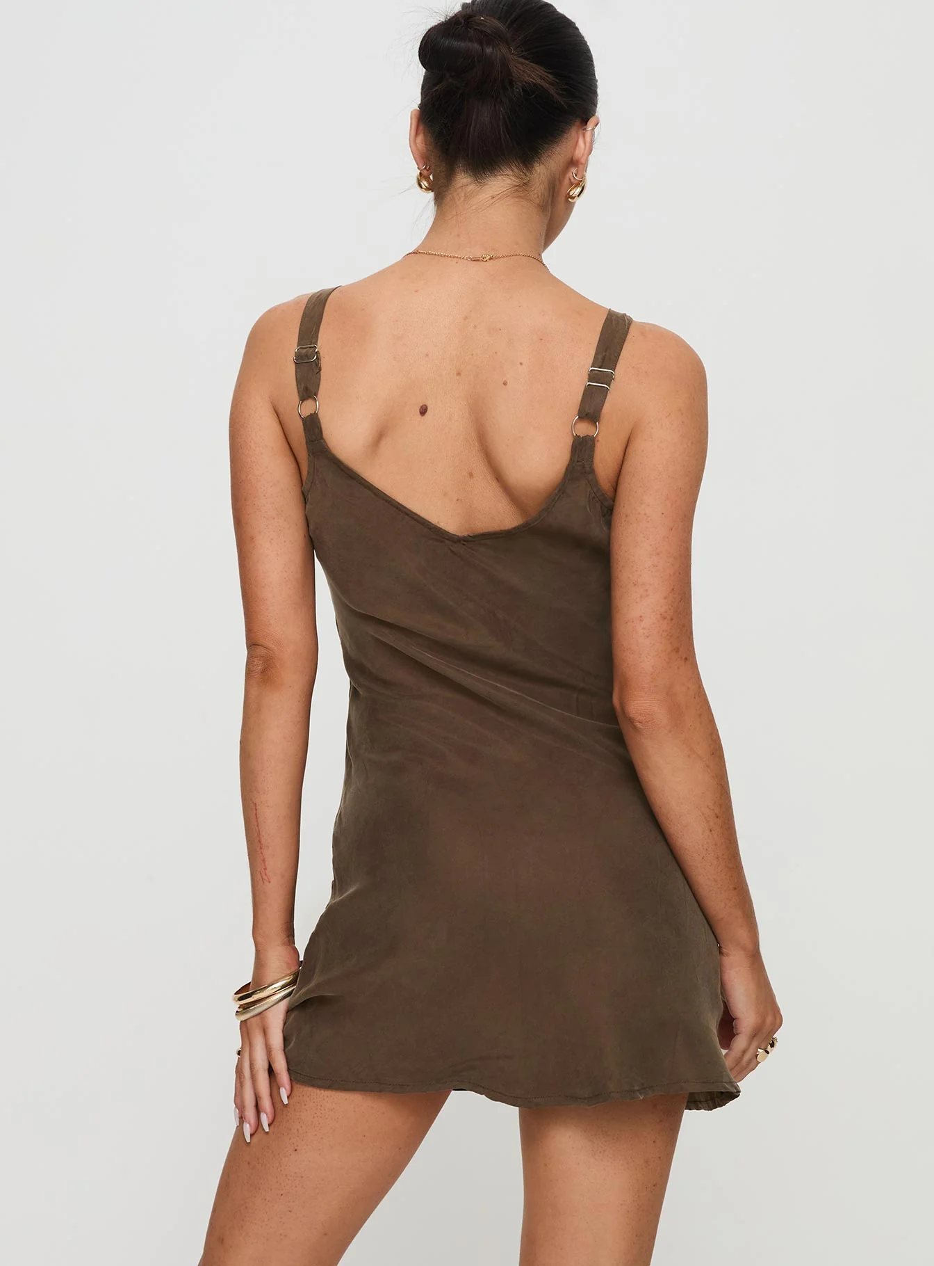 Laurette Mini Dress Brown