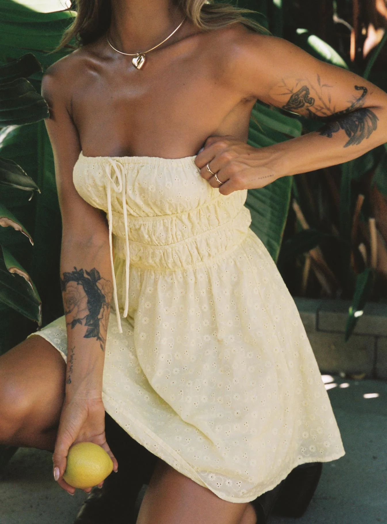 Nnarlia Mini Dress Lemon