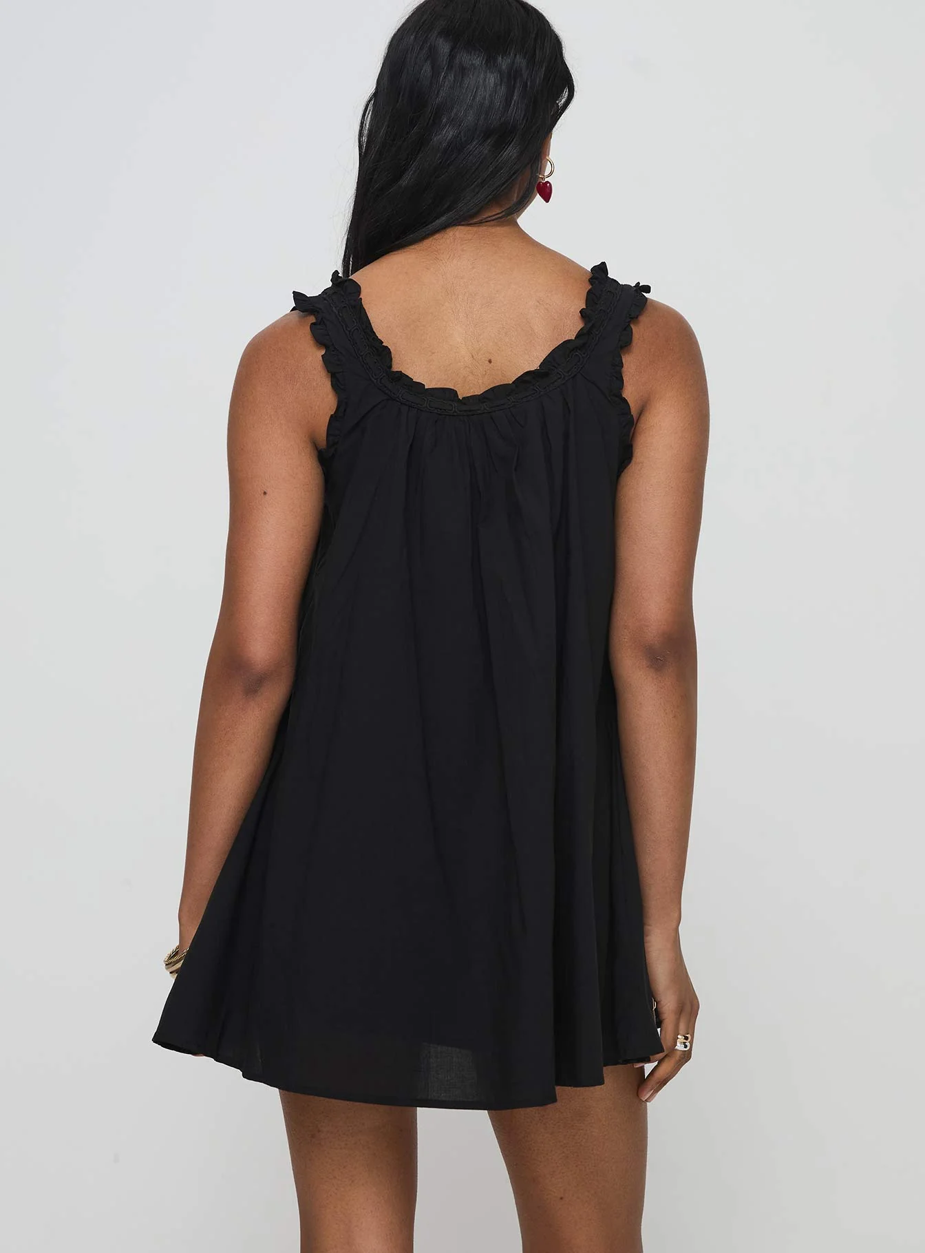 Swing Mini Dress Black Petite
