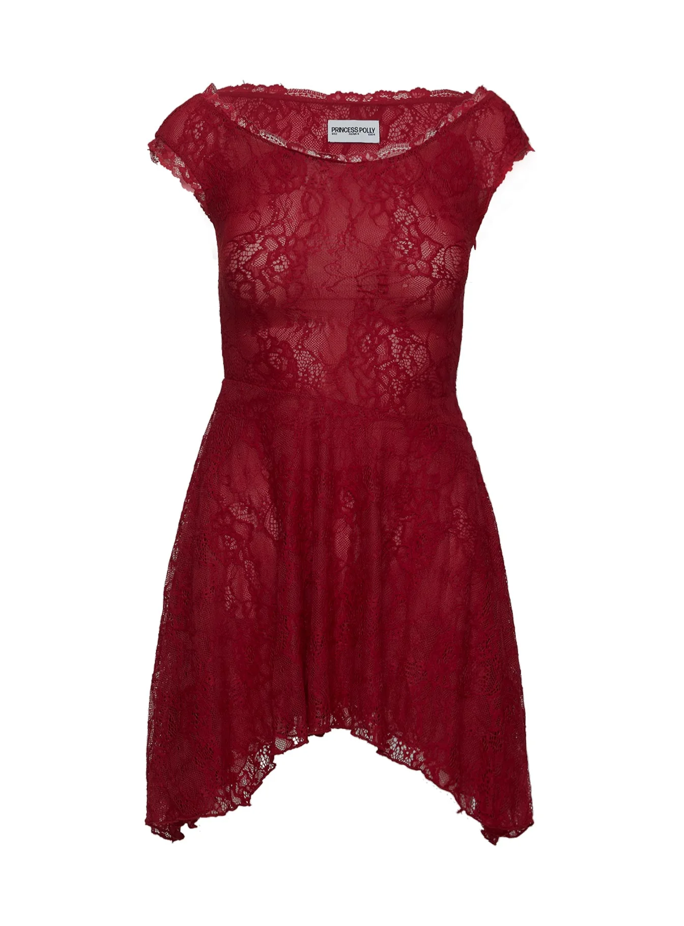 La Dolce Vita Lace Mini Dress Red