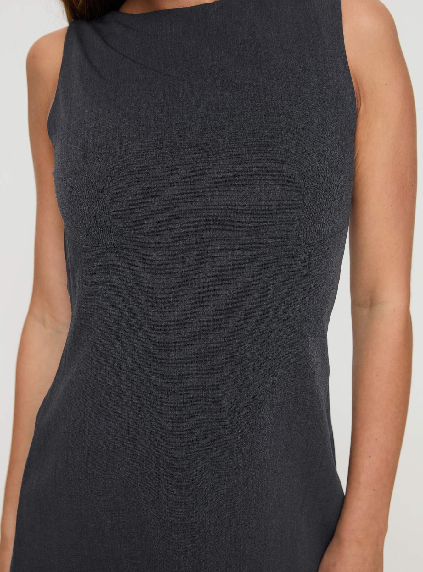 Blyss Mini Dress Charcoal