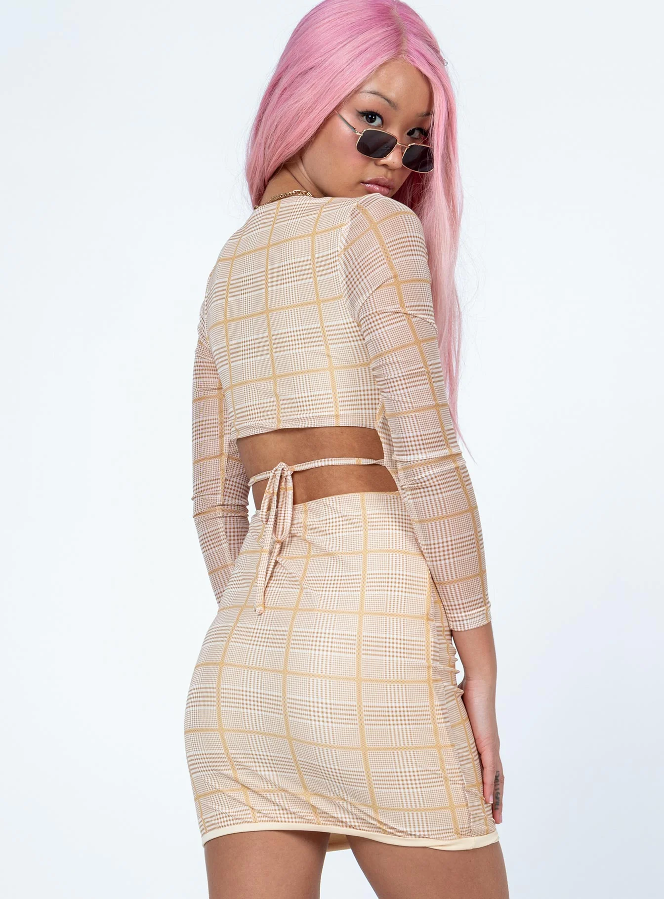 Nolan Mini Dress Beige