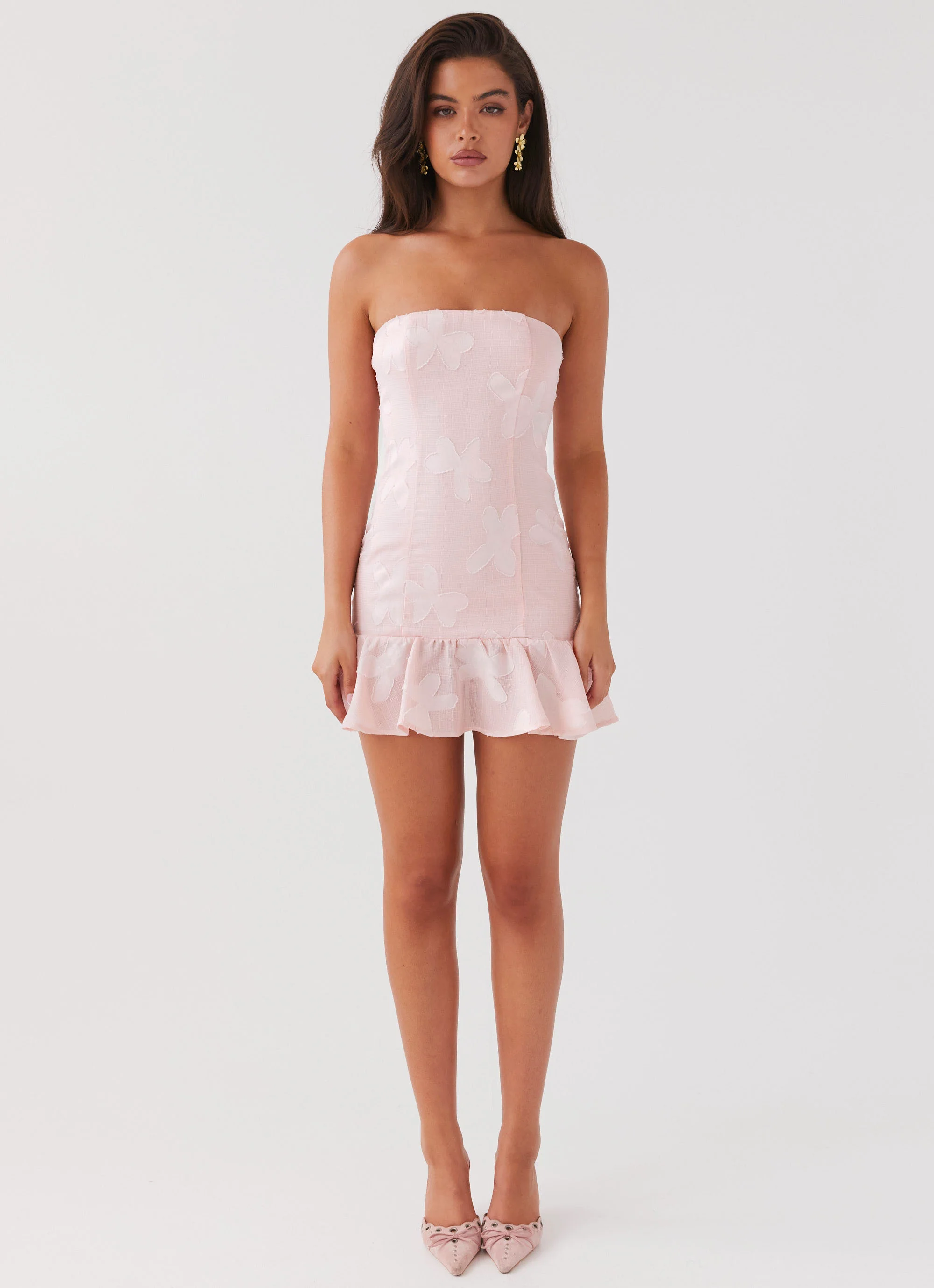 Young Heart Mini Dress - Pink Petal