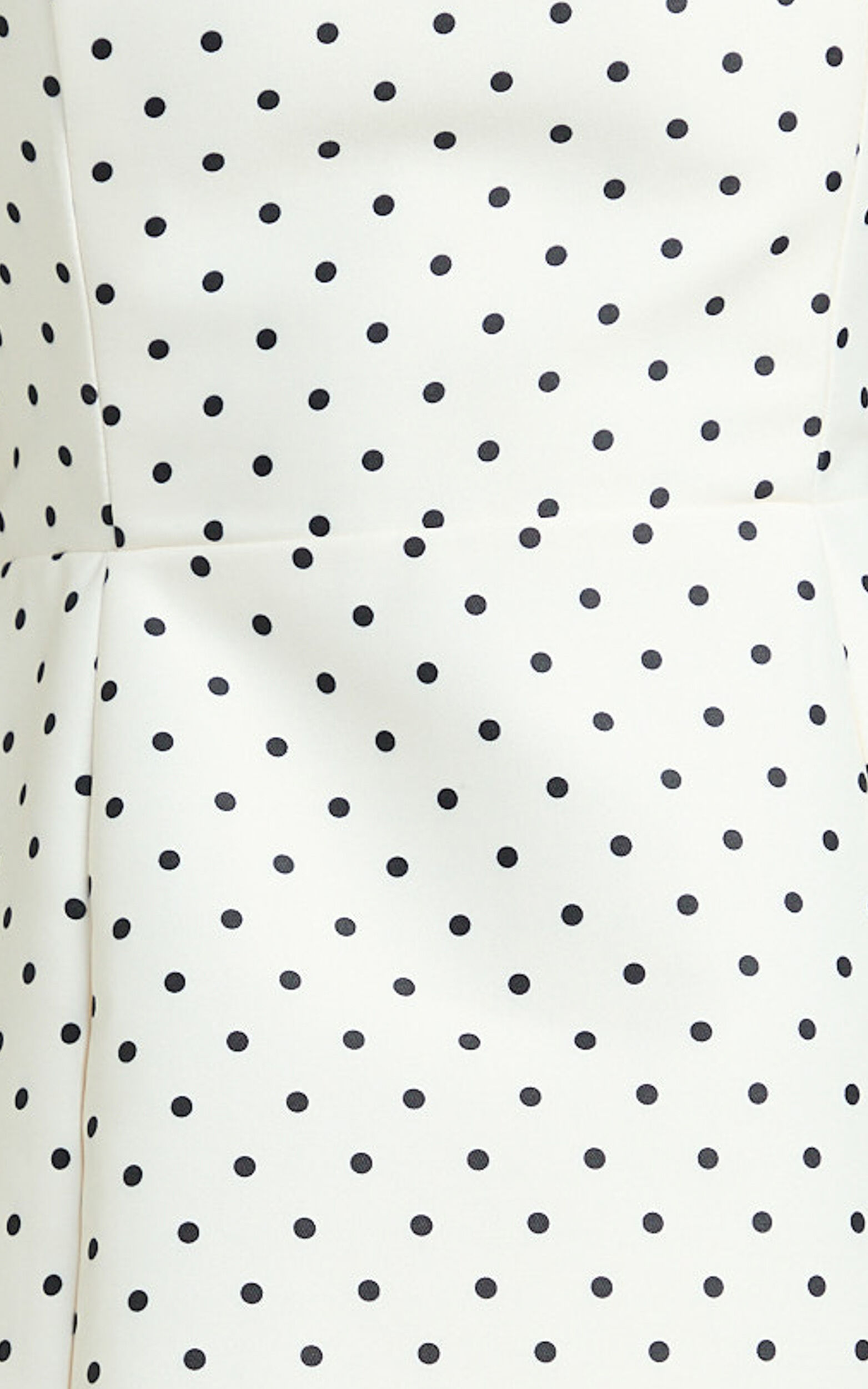 Dante Mini Dress - Halter Neck Tie Tulip Skirt Dress in White Polkadot