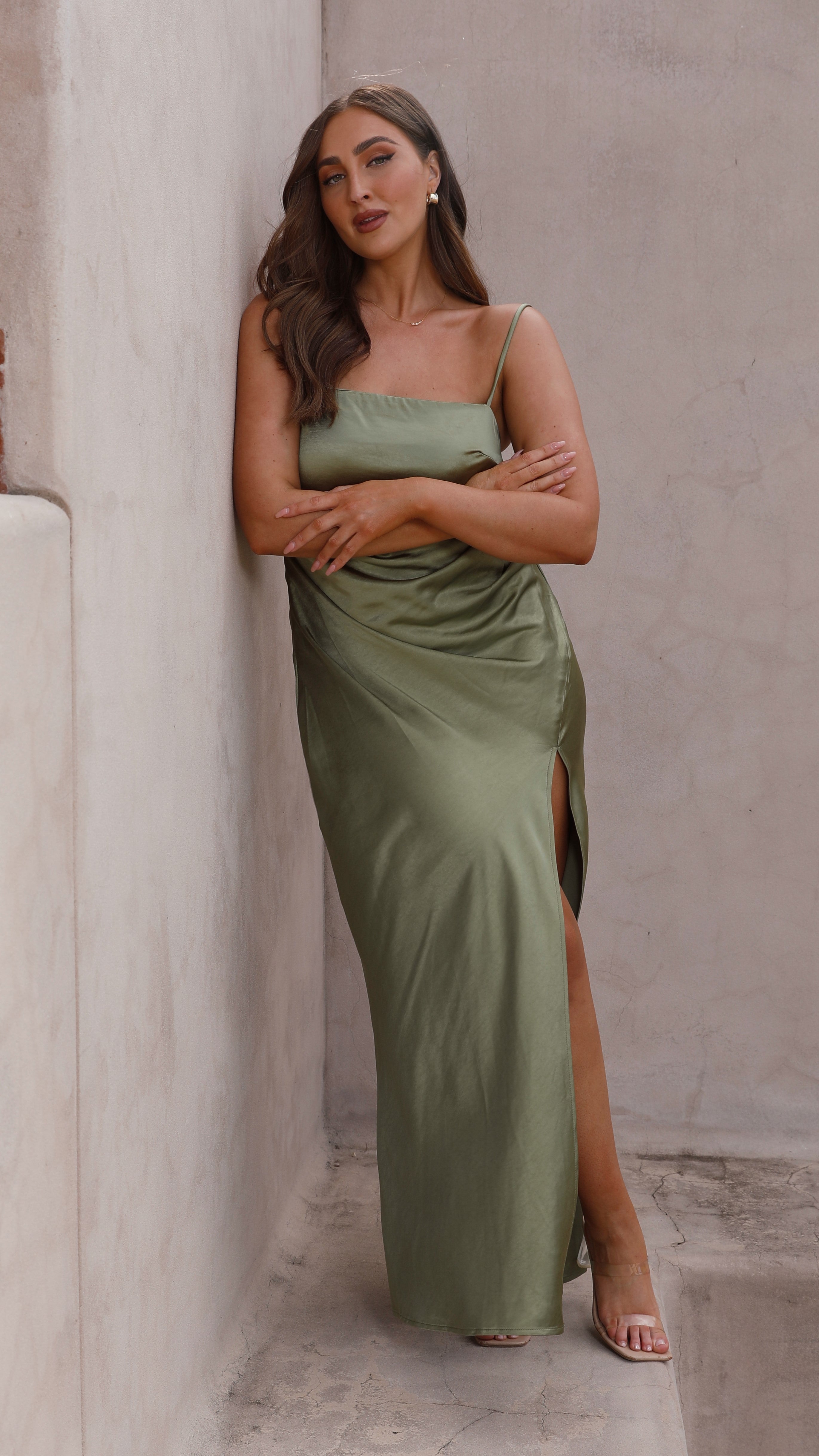 Julia Maxi Dress - Olive