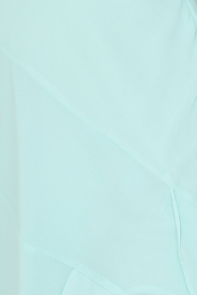 Fresh Scent Frill Maxi Dress Aqua