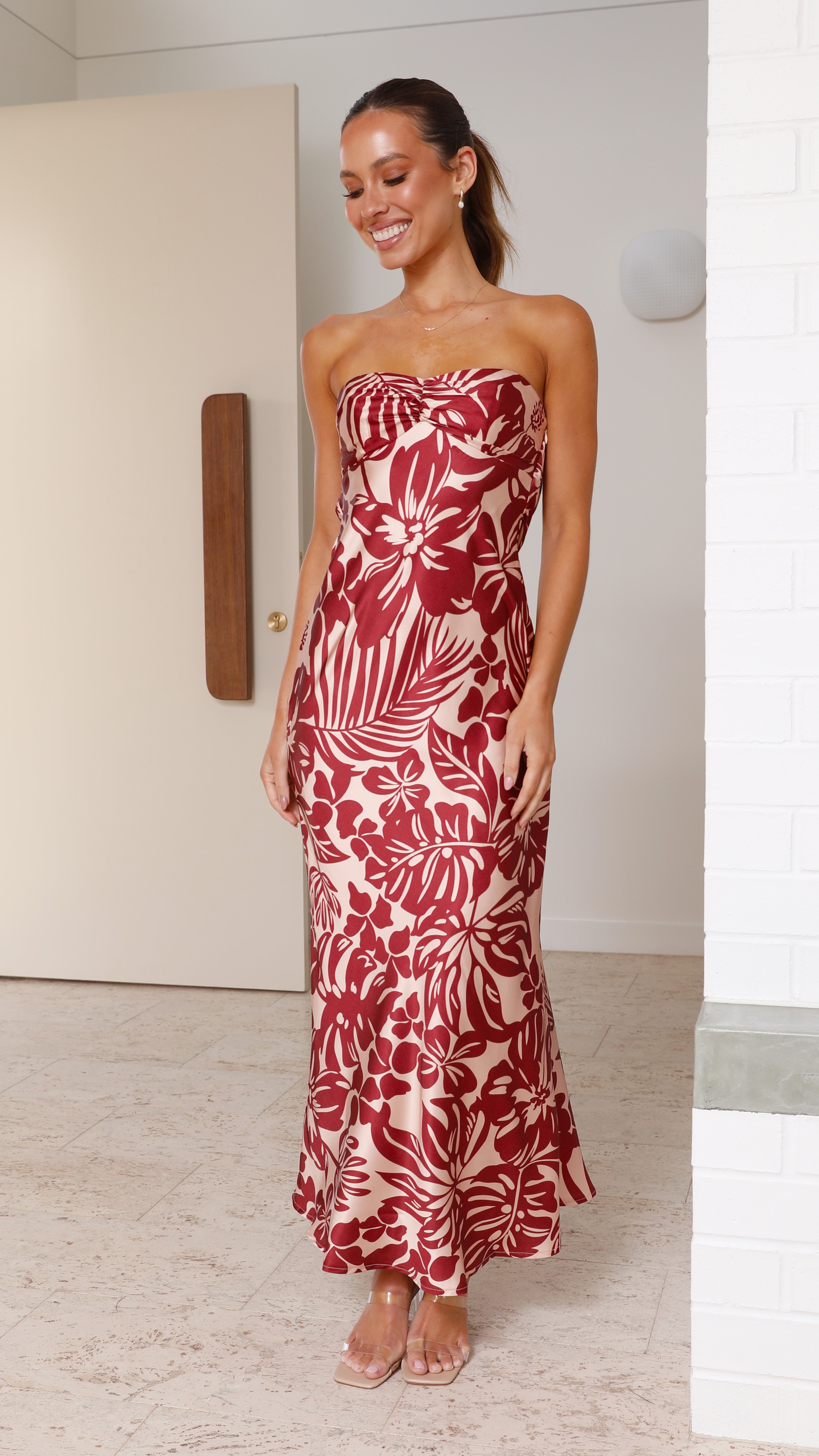 Kahoni Maxi Dress - Flame Floral