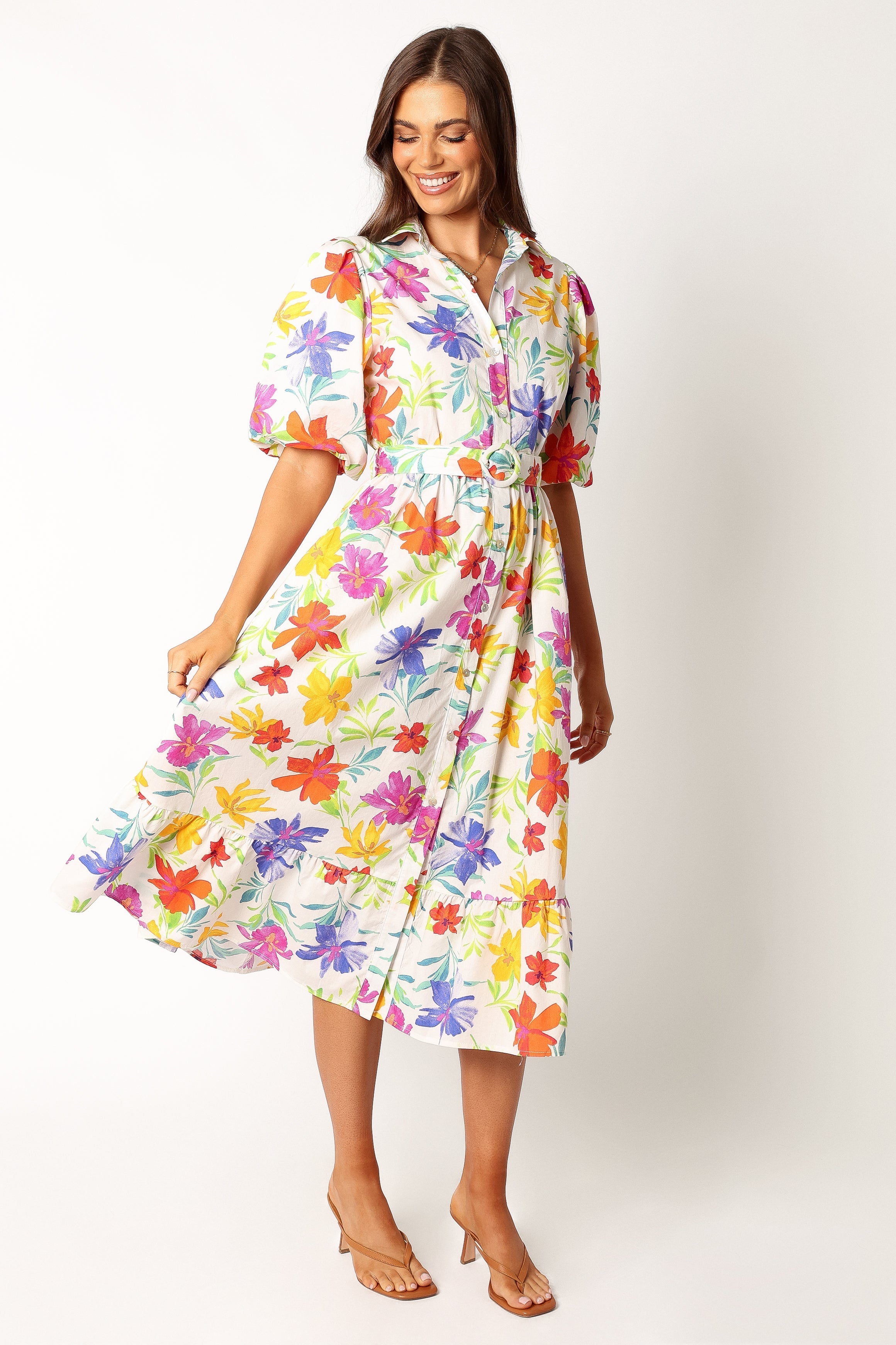 Reese Midi Dress - Zinnia Print