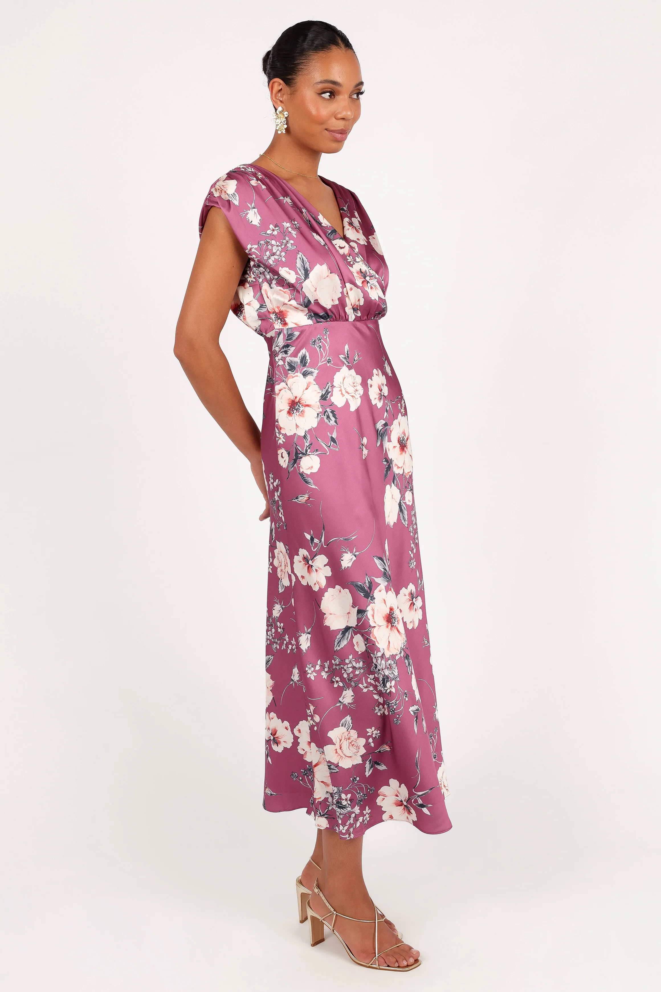 Amarlee Maxi Dress - Dark Rose Floral