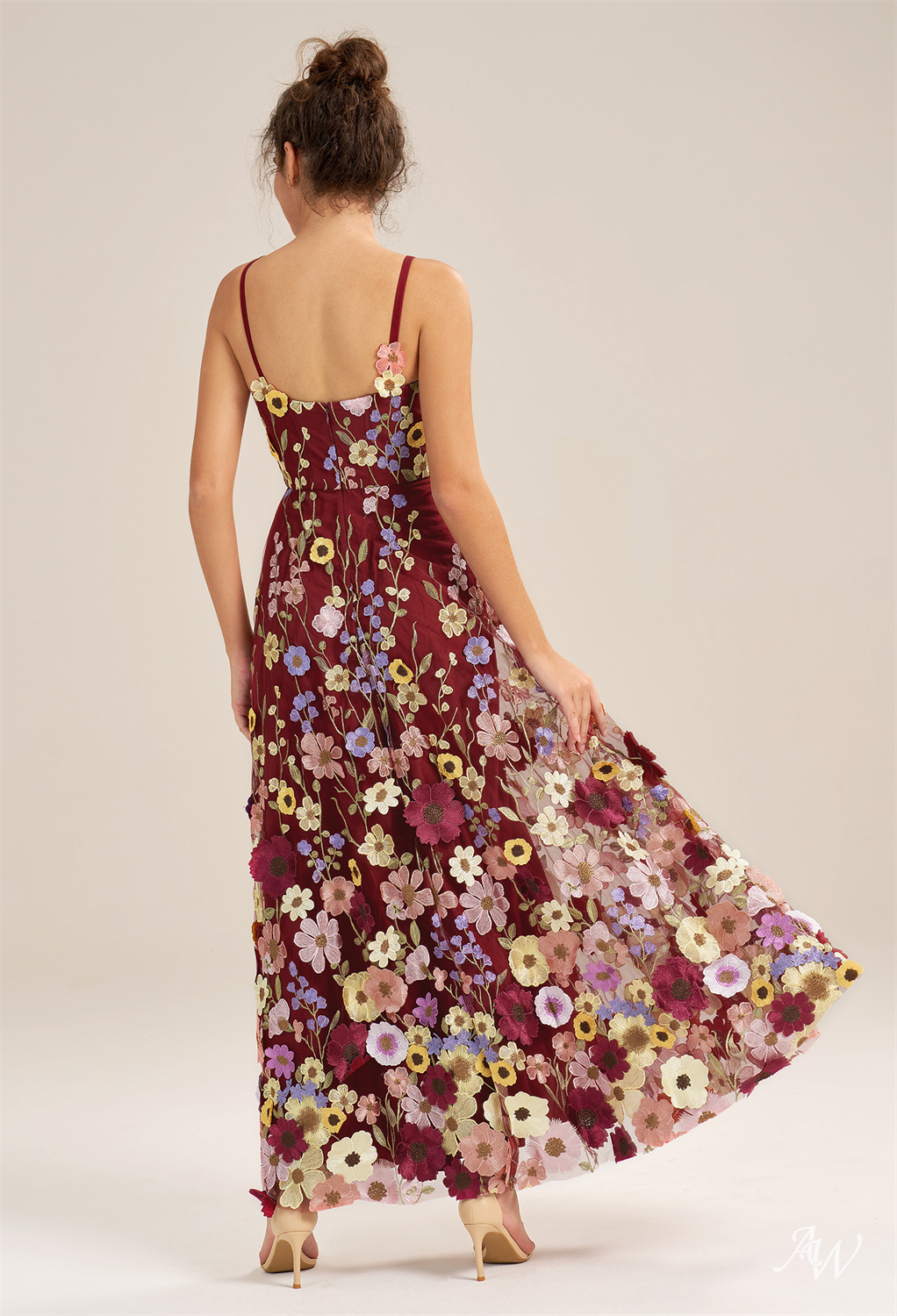 Alison A-line Tulle V-Neck Dresses