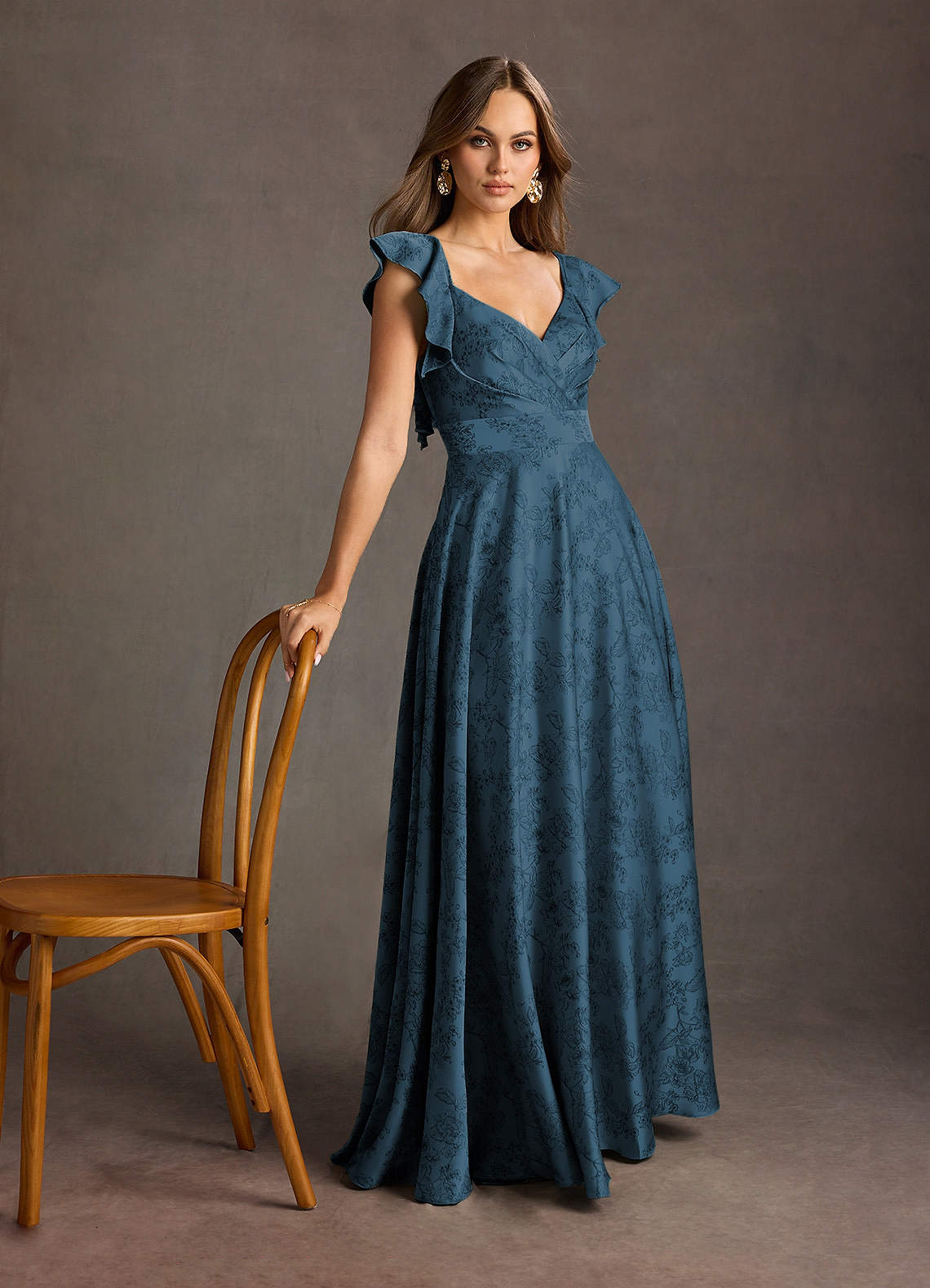 Leilani Navy Black Maxi Dress