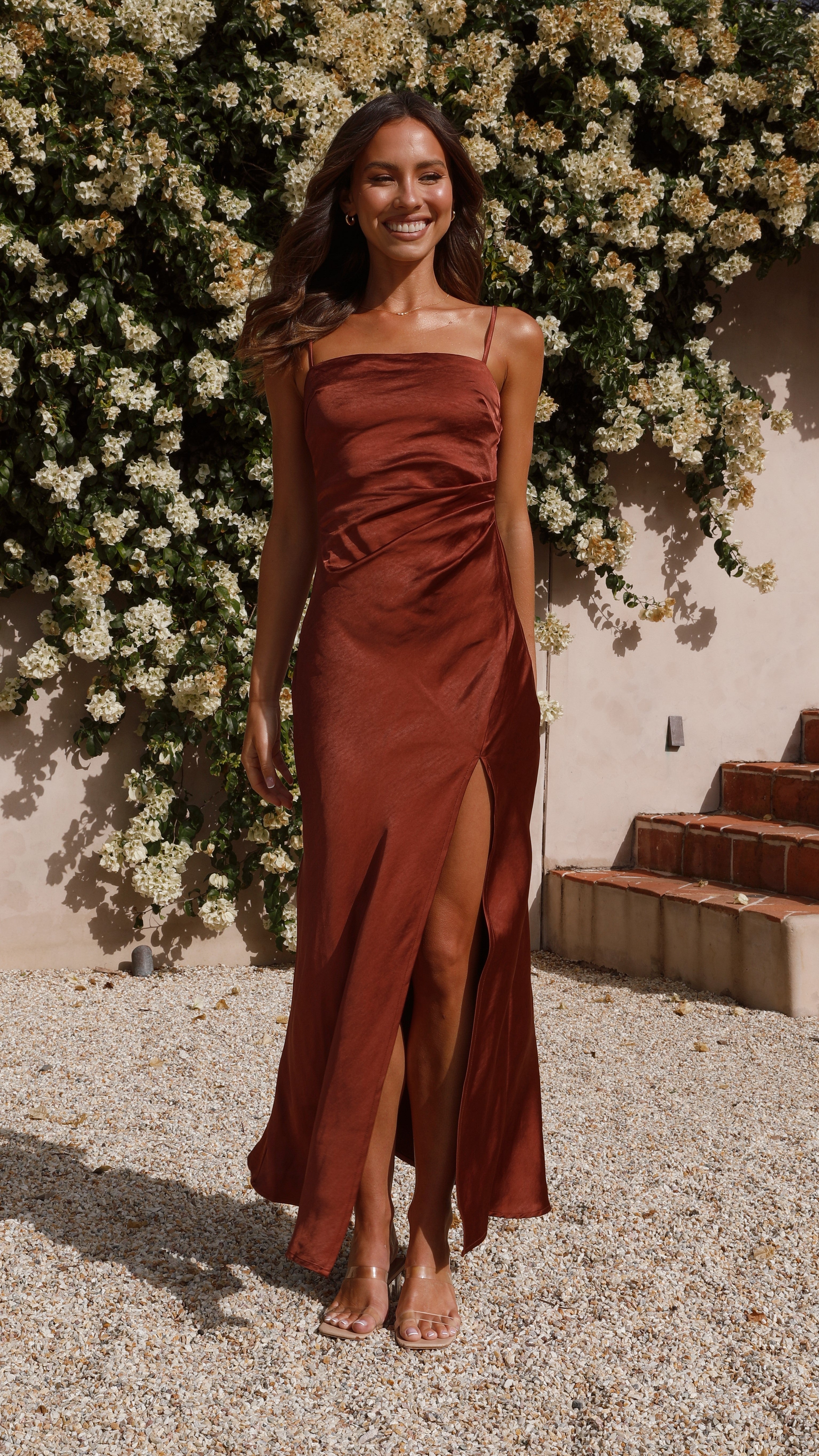 Julia Maxi Dress - Rust