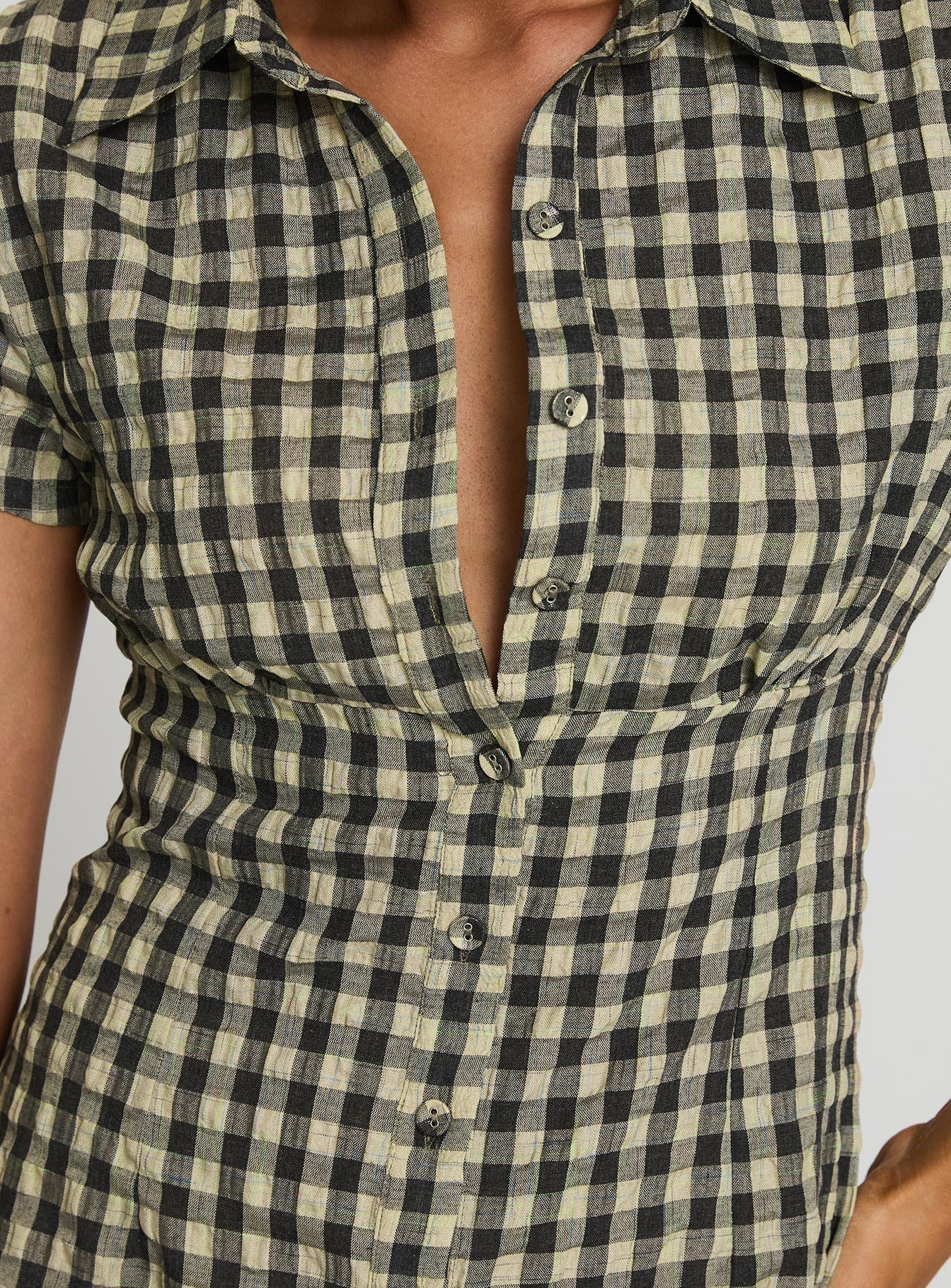Motley Mini Dress Brown Check