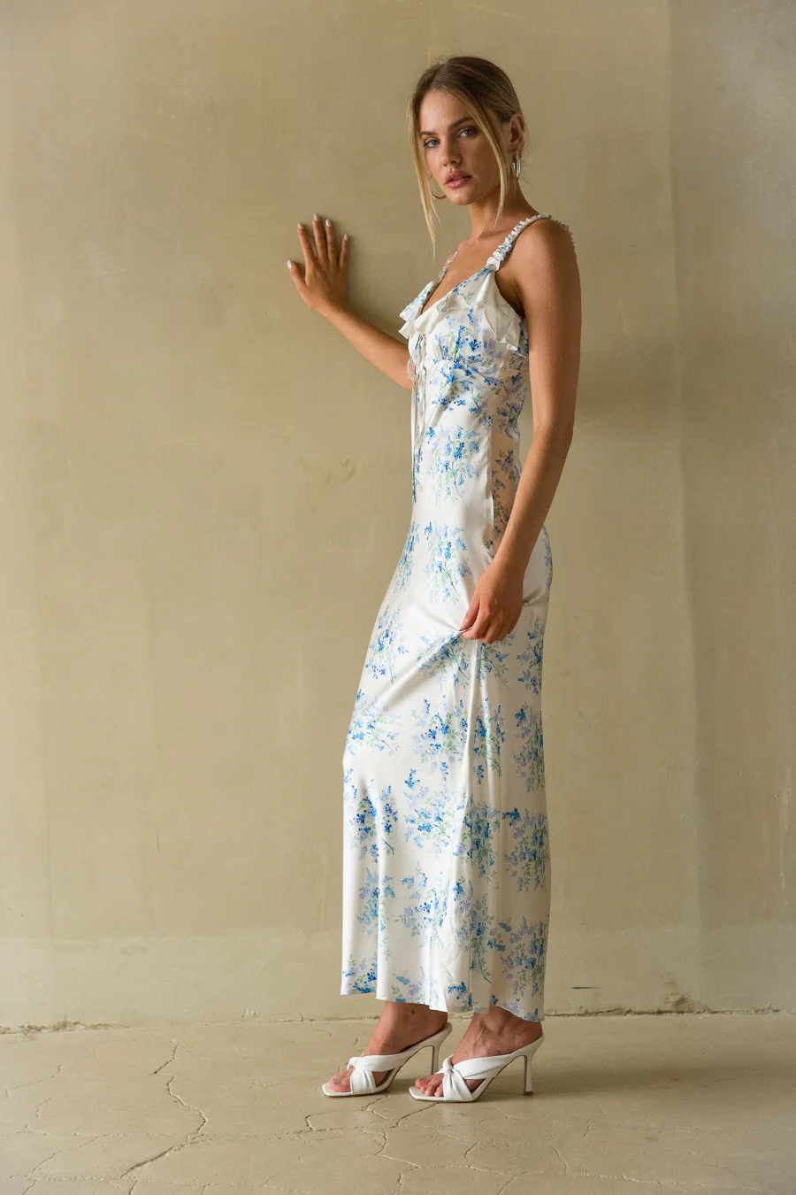 Cordelia Ruffle Floral Maxi Dress