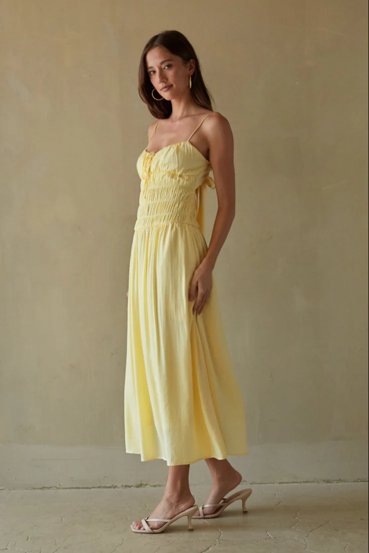 Roxana Smocked Midi Dress
