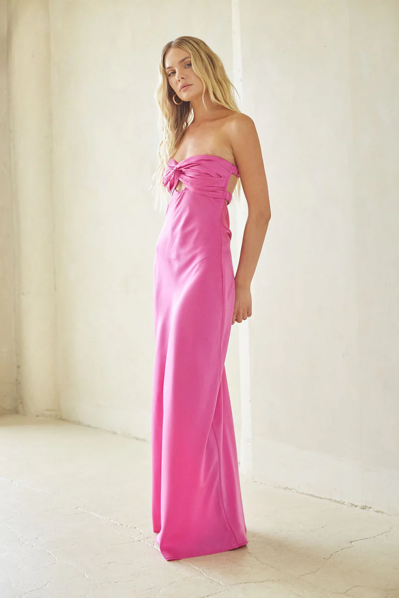 Kira Open Back Maxi Dress