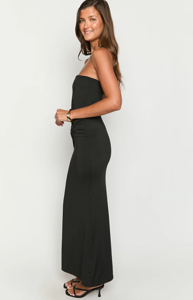 Matilda Black Strapless Maxi Dress