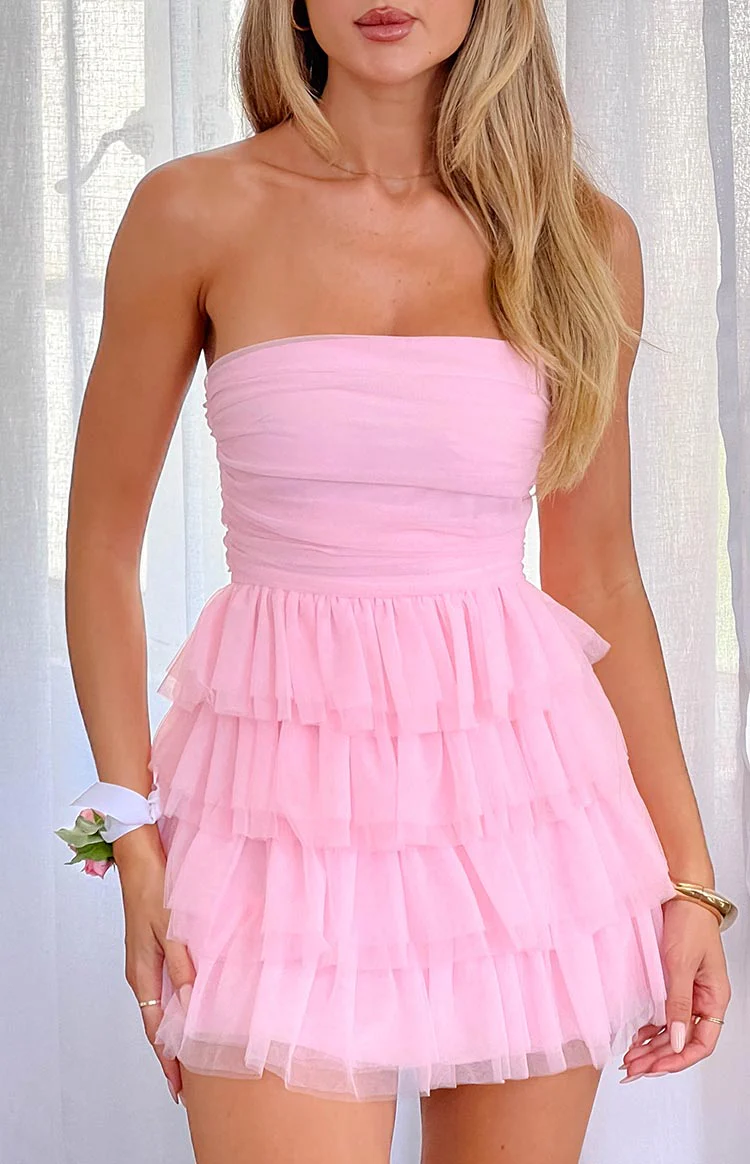 Leto Pink Mini Dress