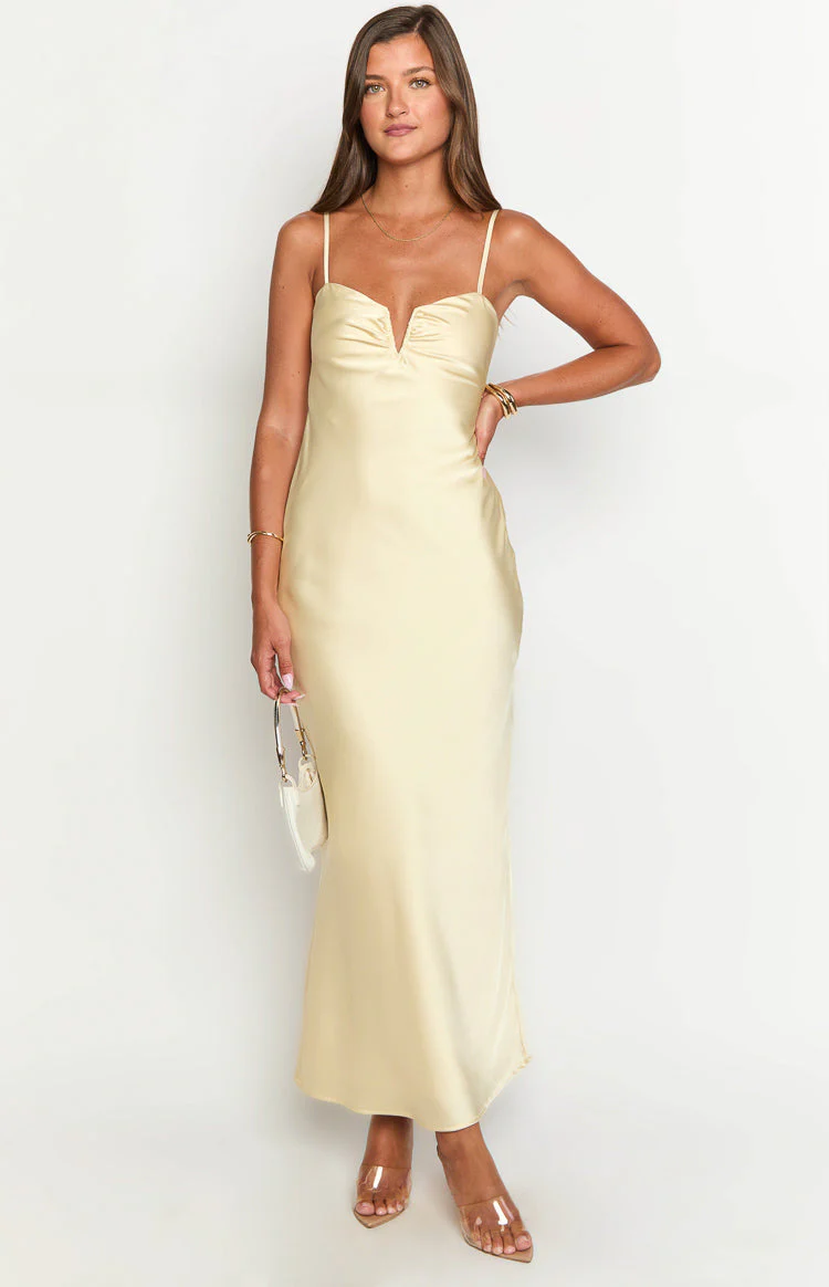 Silvy Yellow Maxi Dress