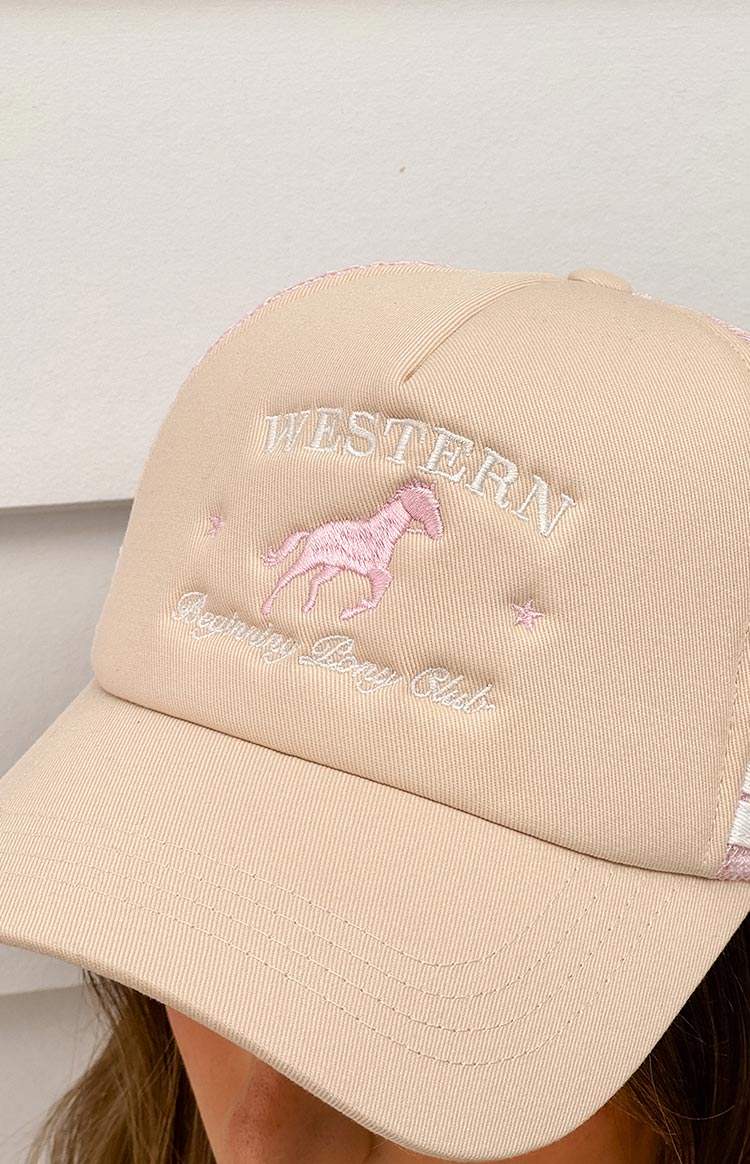 Beginning Cream Pony Club Trucker Cap