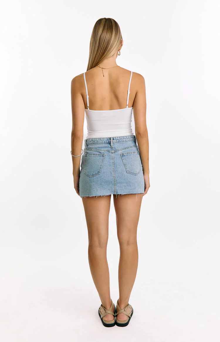 Mallorie White Beaded Top