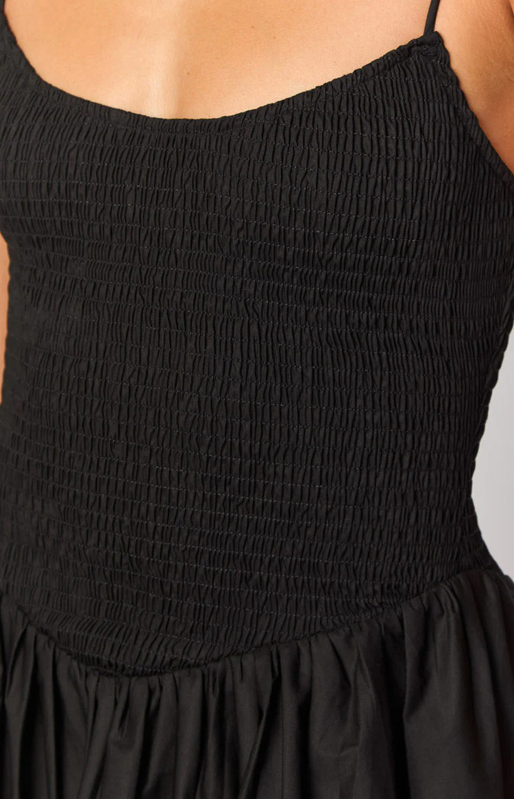 Sharmane Black Mini Dress