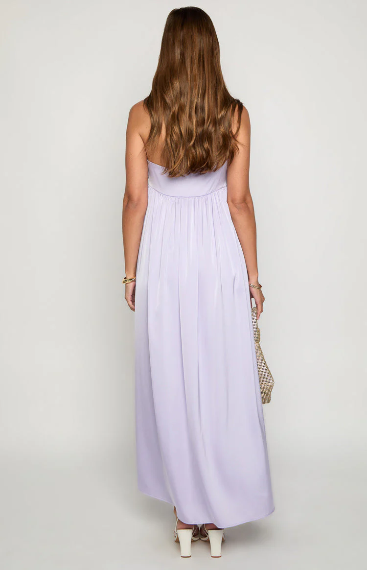 Maiana Lilac Strapless Maxi Dress