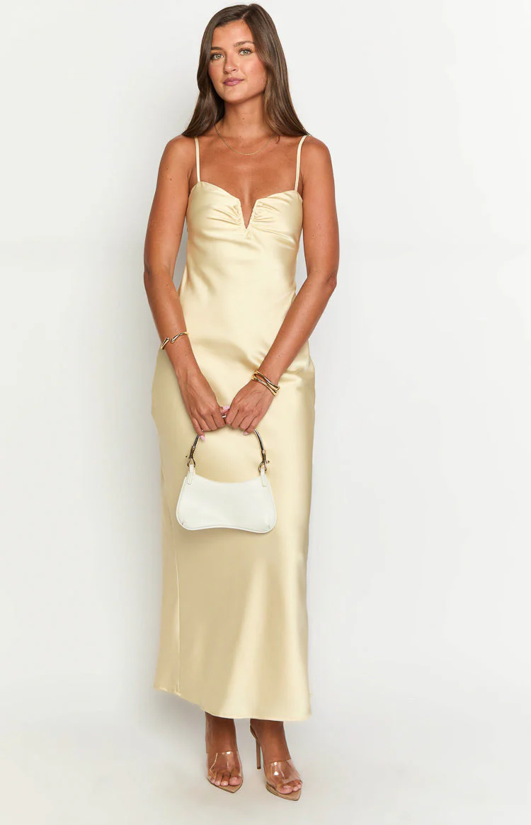 Silvy Yellow Maxi Dress
