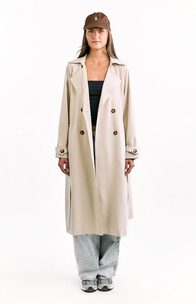 Orla Cream Belted Trench Coat