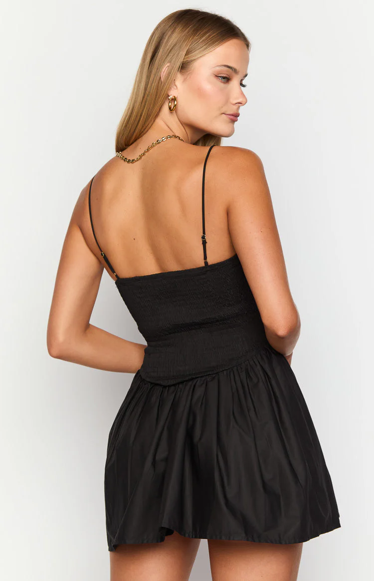 Sharmane Black Mini Dress