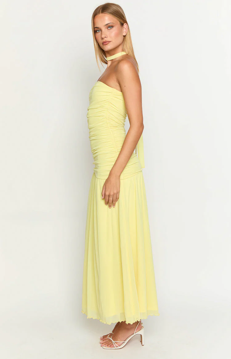 Brayan Yellow Maxi Dress