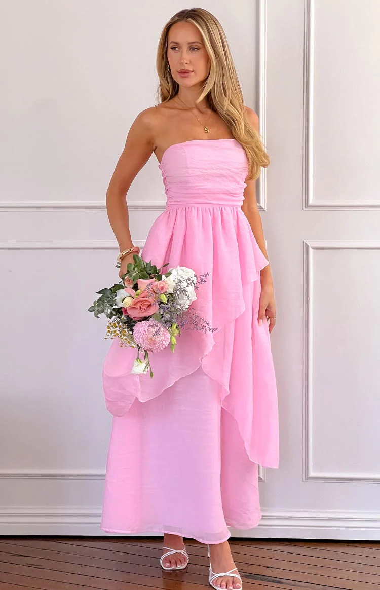 Sadie Pink Maxi Dress