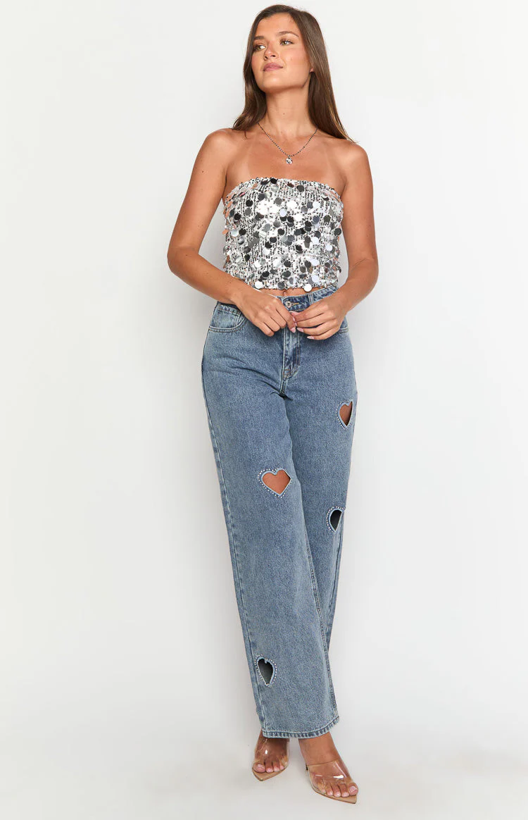 Lover Girl Mid Wash Denim Mid Rise Jeans