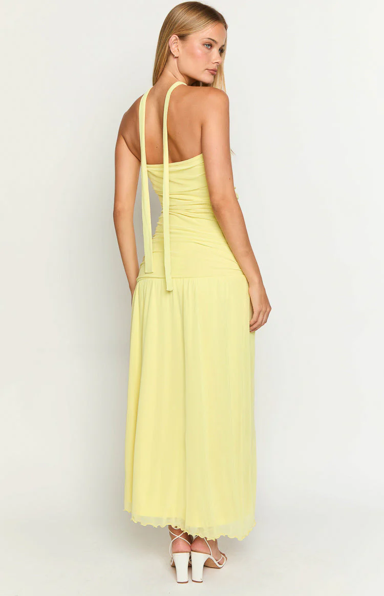 Brayan Yellow Maxi Dress