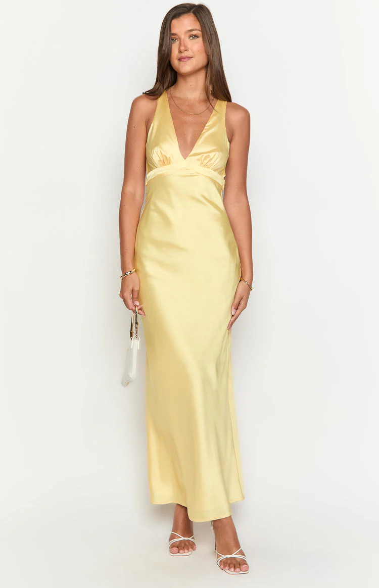 Andison Yellow Maxi Dress