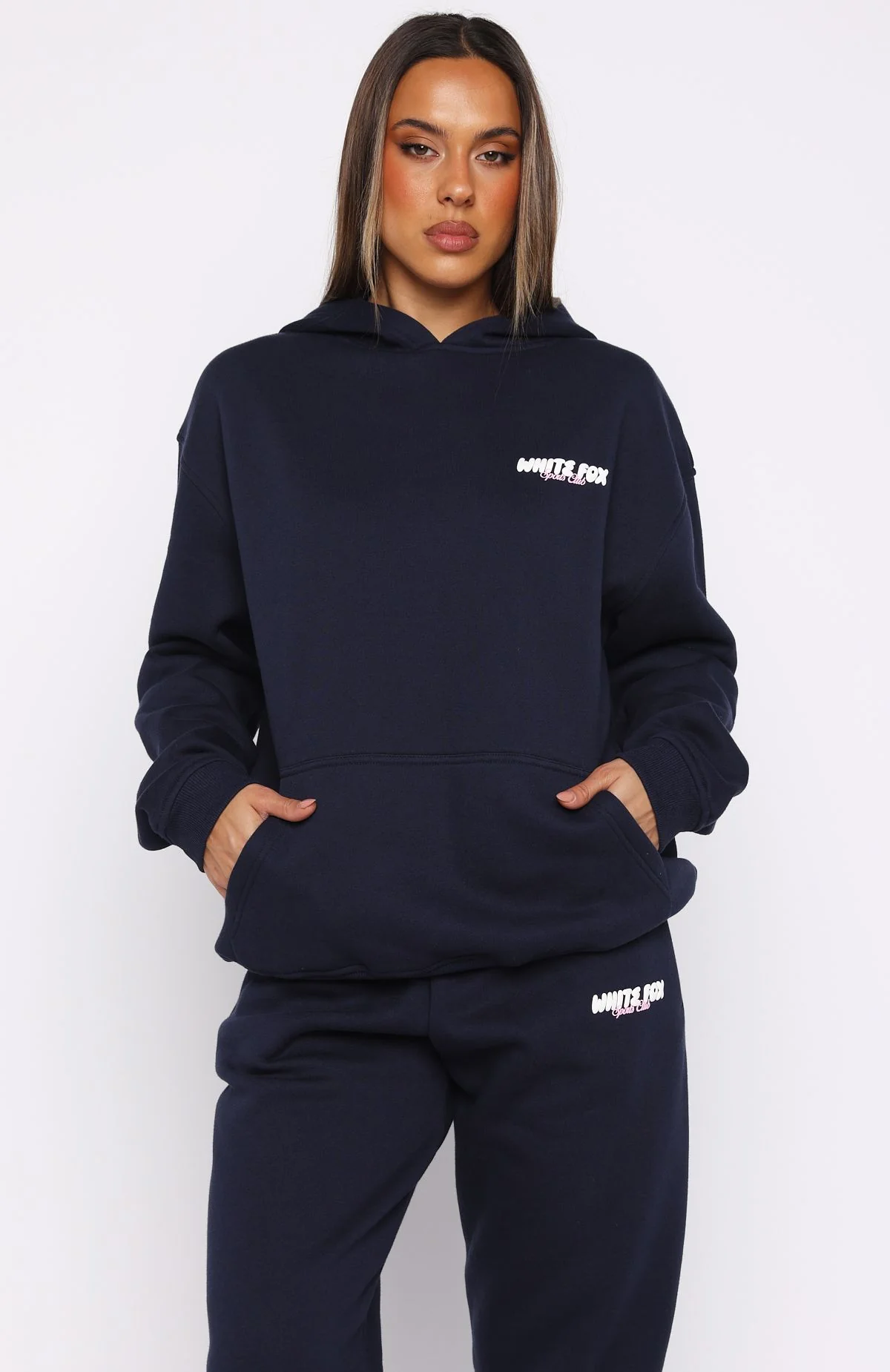 Club 14 Trinity Oversized Hoodie Navy