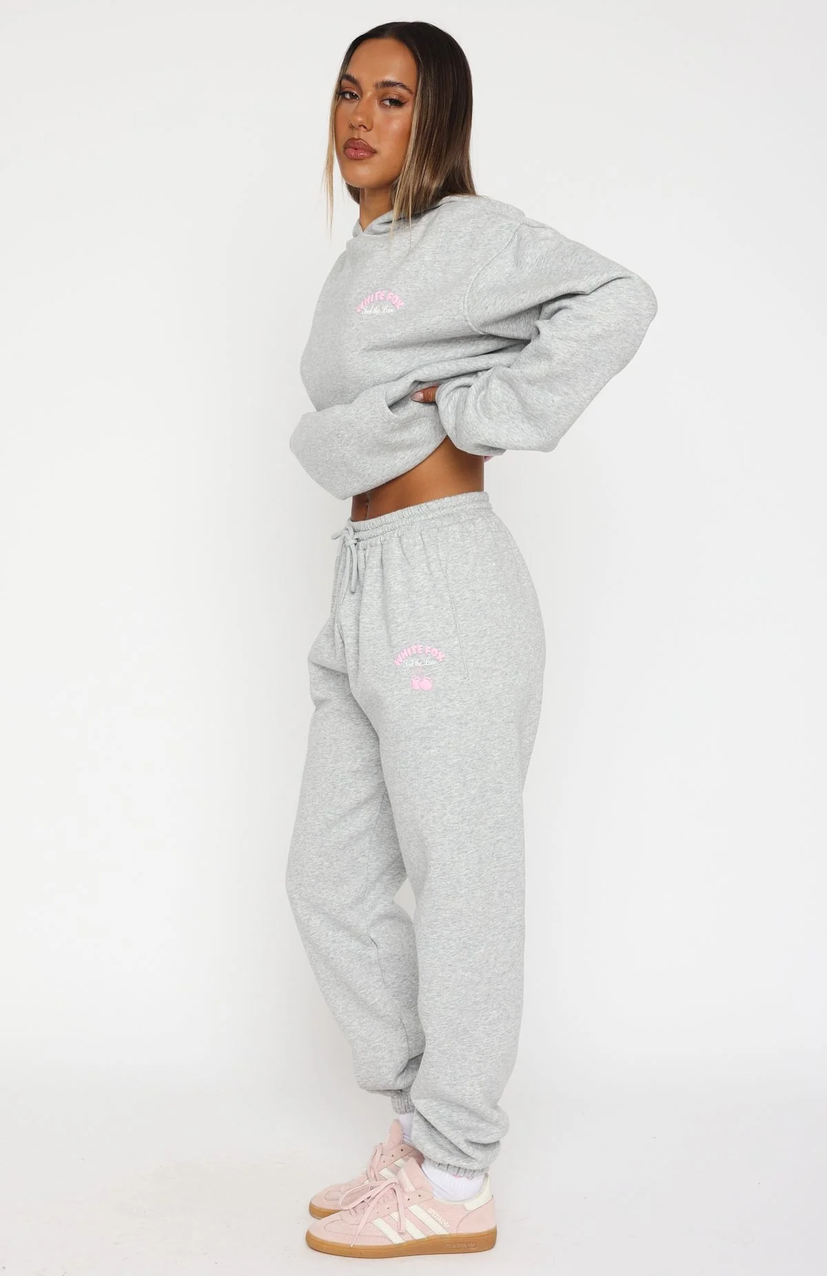 Love Me Tender Sweatpants Dark Grey Marle