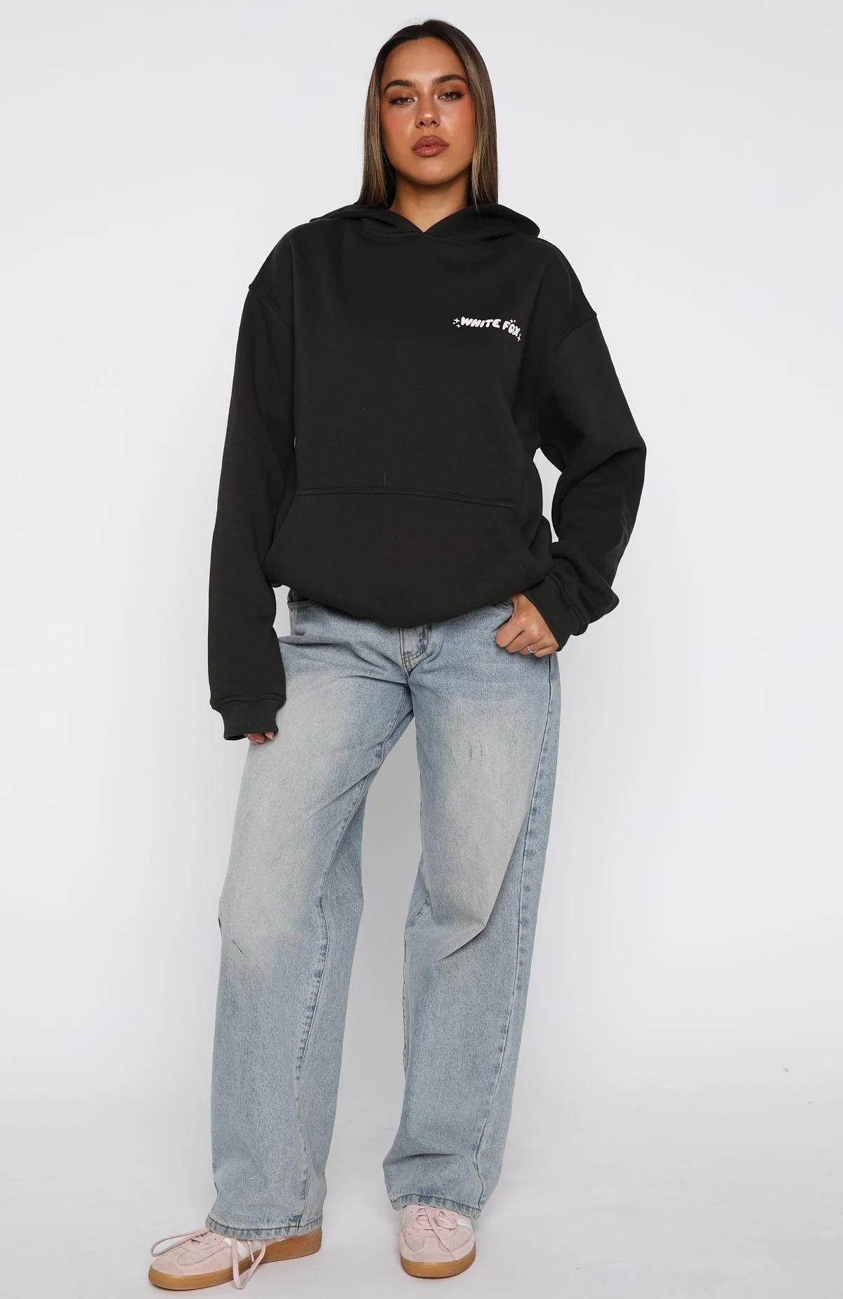 Christmas Feeling Oversized Hoodie Charcoal