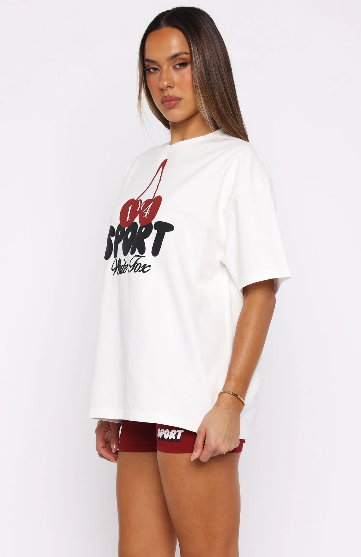 Club 14 Peyton Oversized Tee White